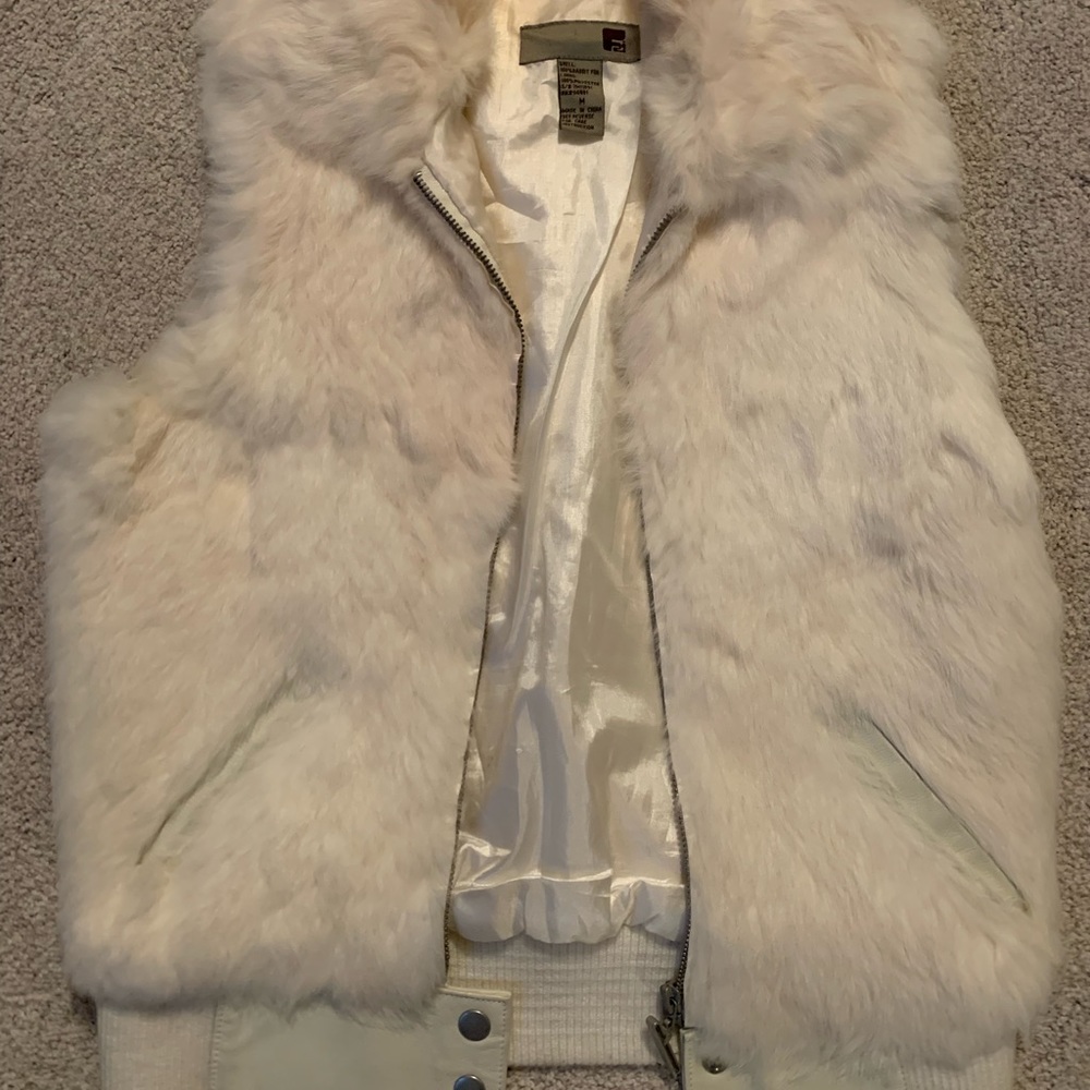 Full rabbit fur vest